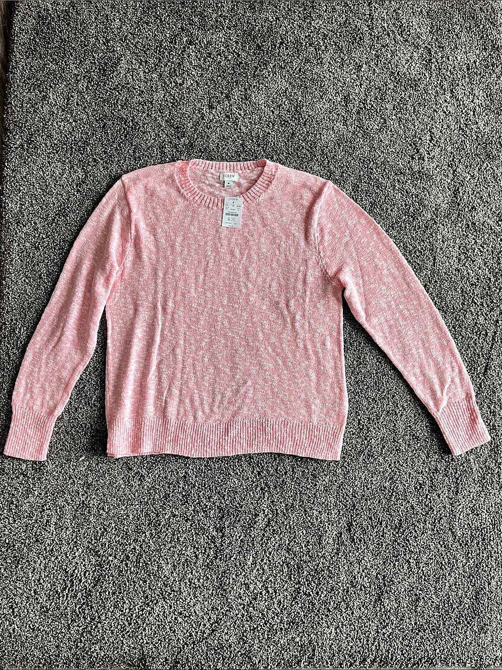 J.Crew Pink Crew Neck Sweater NWT